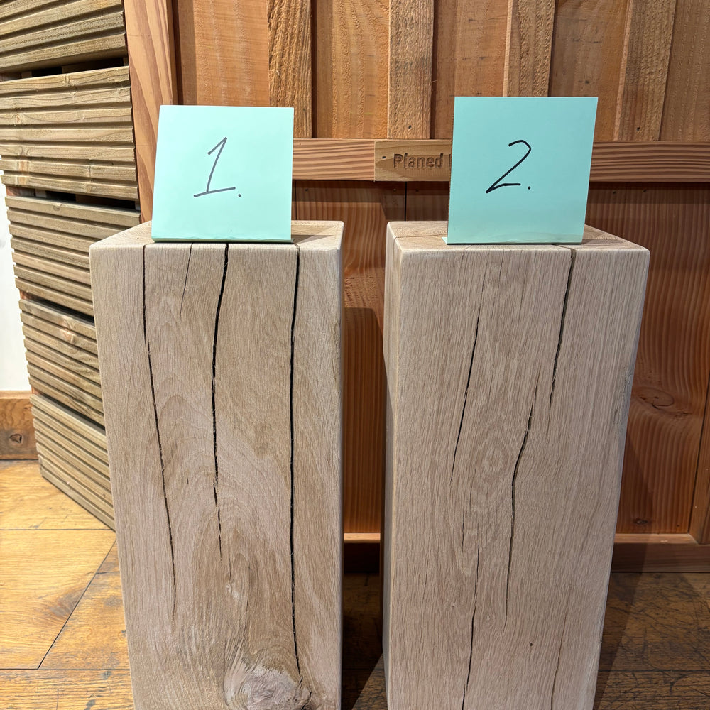 
                      
                        Solid Oak Beam Drinks Table / Lamp Stand
                      
                    