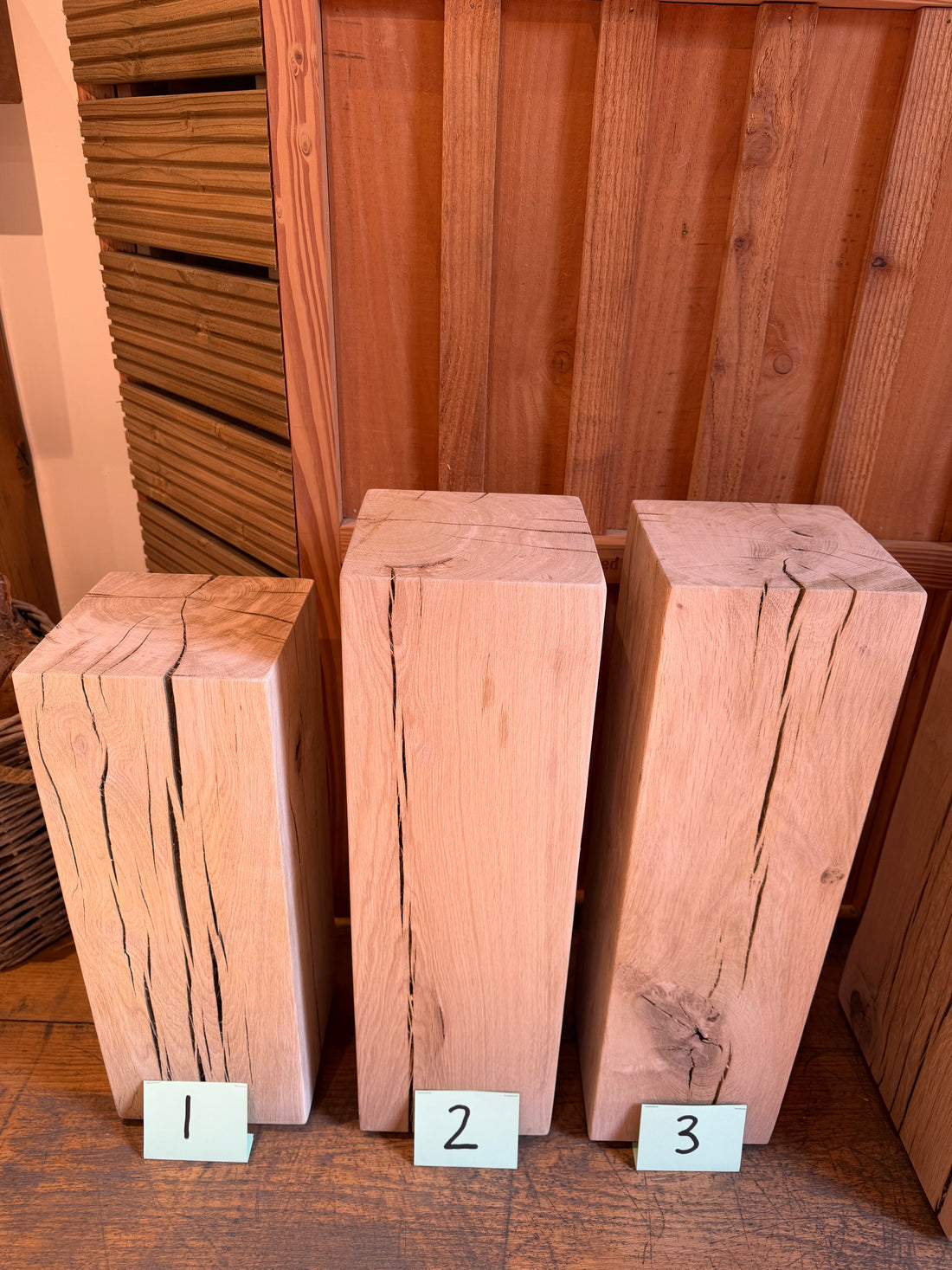 
                      
                        Solid Oak Lamp Stand, Side Table & Display Pedestal
                      
                    