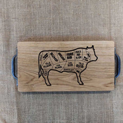 Solid Oak Chopping Boards with Personalised Engraving