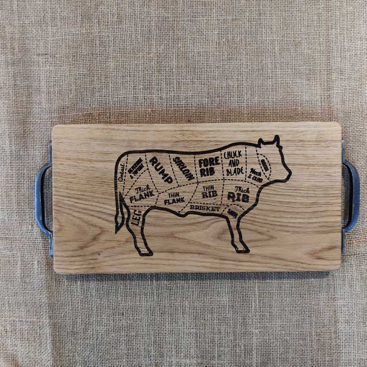 Solid Oak Chopping Boards with Personalised Engraving