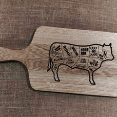 Solid Oak Chopping Boards with Personalised Engraving