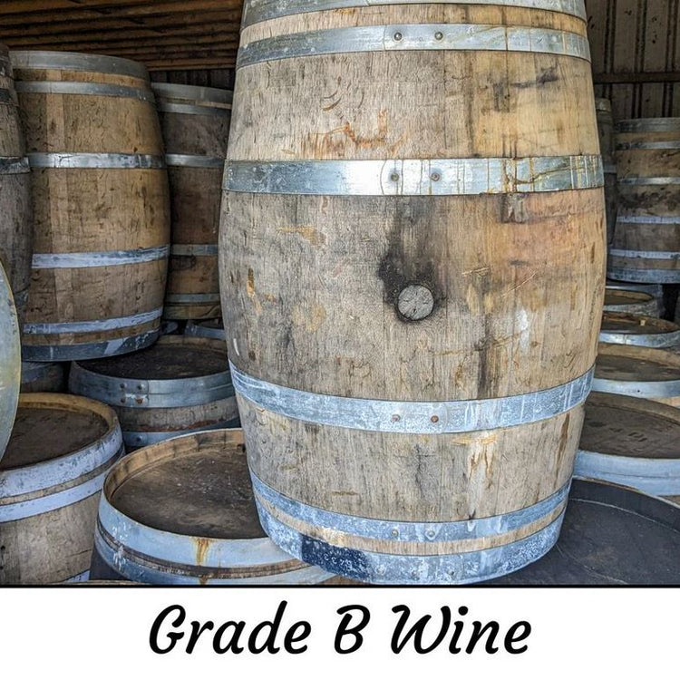 Round Wine Barrel Table with Handmade Barrel Stools