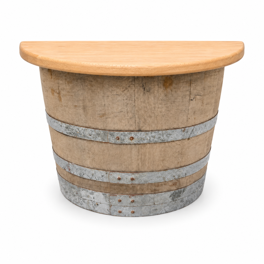 
                      
                        Half Wine Barrel Wall Table
                      
                    