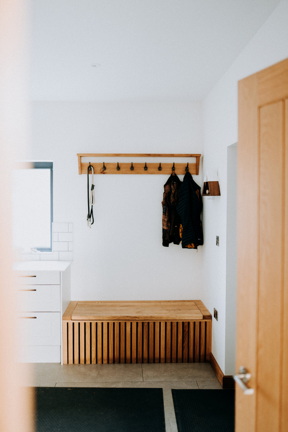 
                      
                        Solid Oak Coat Hook Rack
                      
                    