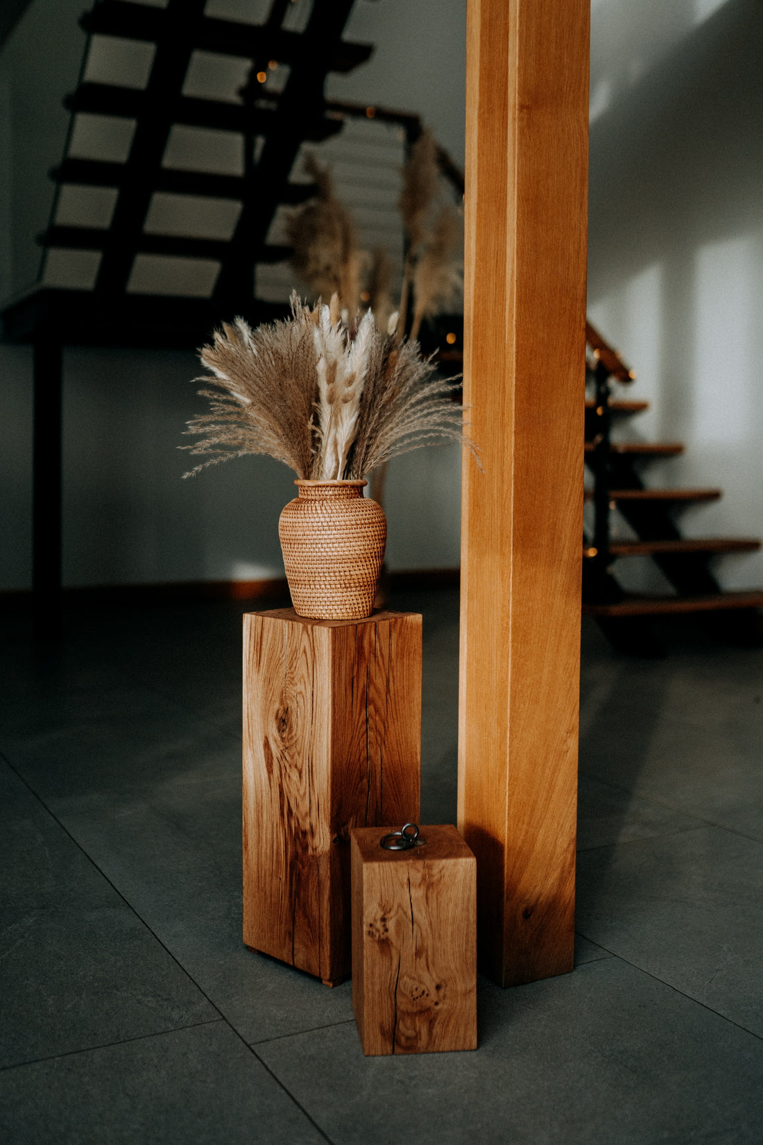 
                      
                        Solid Oak Lamp Stand, Side Table & Display Pedestal
                      
                    