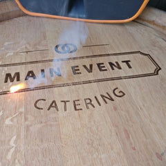 Reclaimed Oak Wine Barrel Top Lid