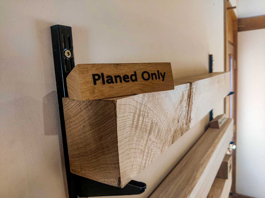 DIY Oak Fireplace Beam – Planed Finish