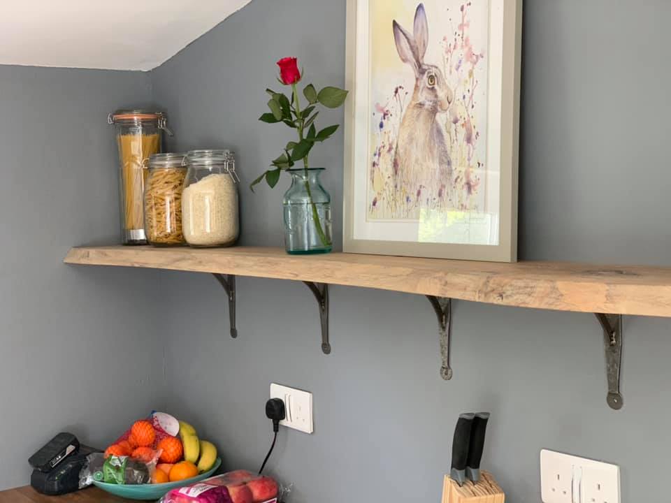
                      
                        Oak Shelves with Brackets & Oils
                      
                    