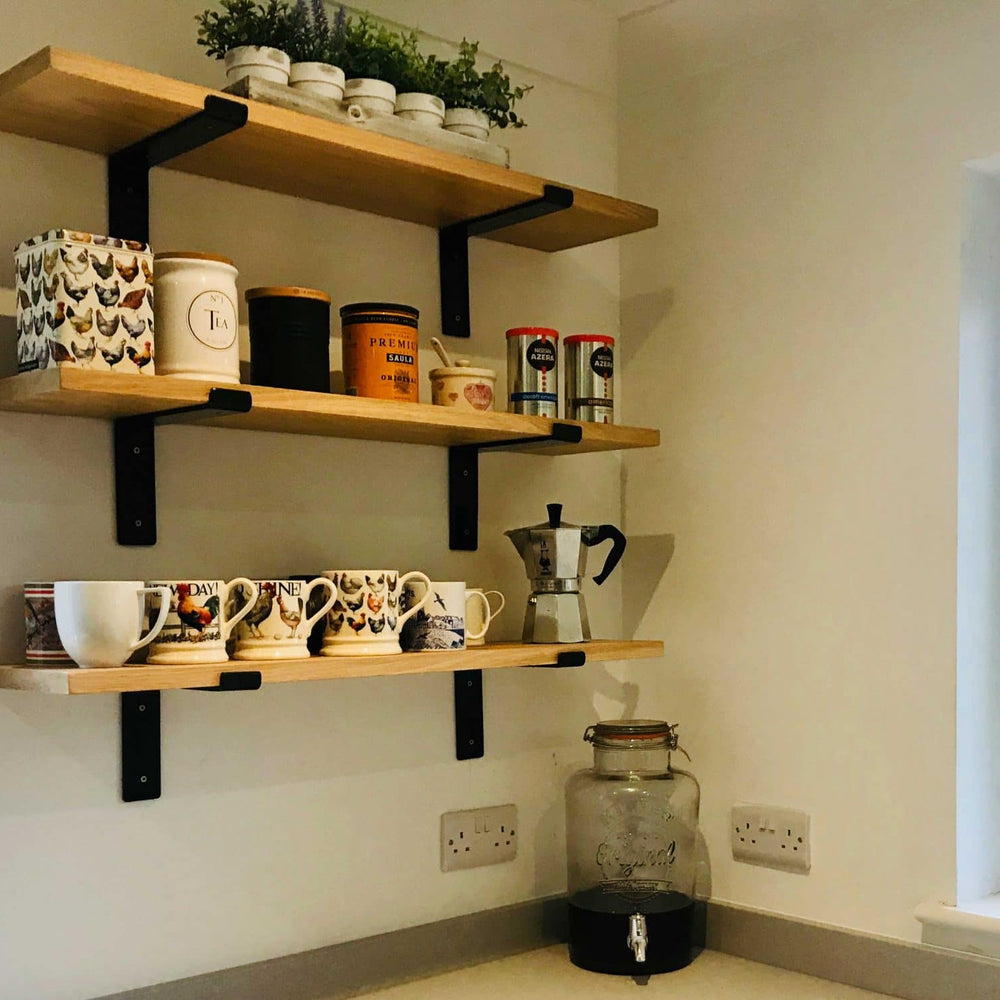 
                      
                        Oak Shelves with Brackets & Oils
                      
                    