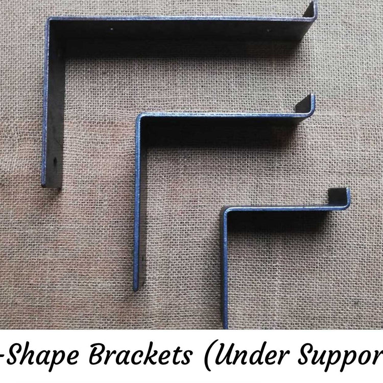 Oak Shelves with Brackets & Oils - Cut to Order Shelving, Custom Sizes