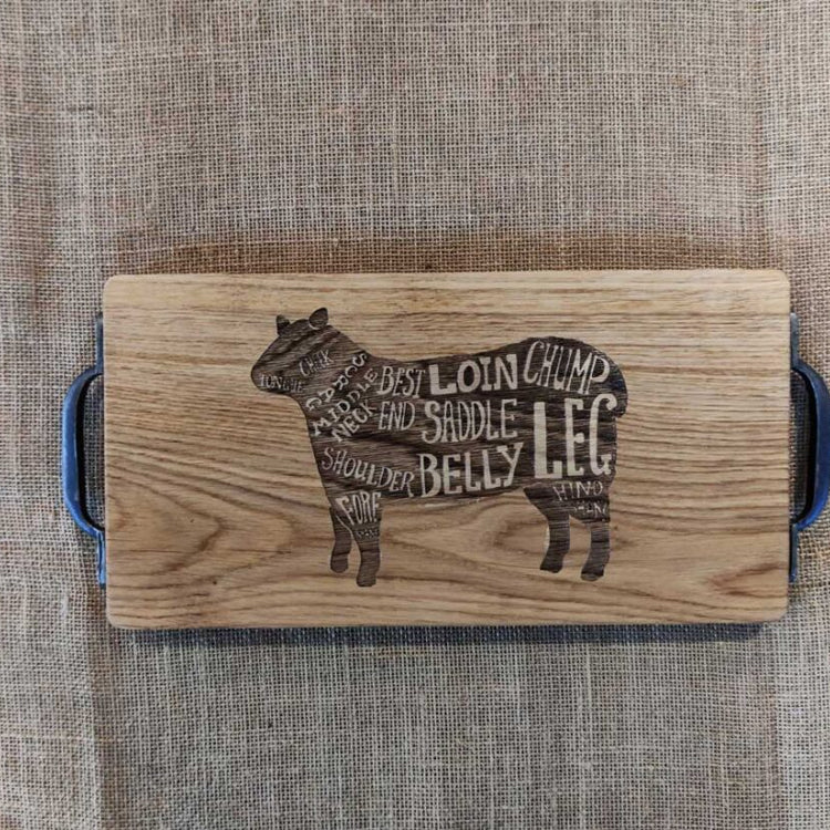 Solid Oak Chopping Boards with Personalised Engraving