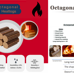 Normandy Octagonal Beech Briquettes – Premium Heat Logs