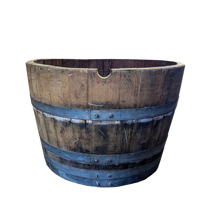 Oak Wine Barrel Planters