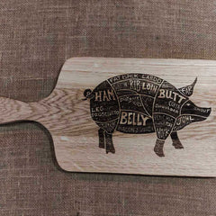 Solid Oak Chopping Boards with Personalised Engraving