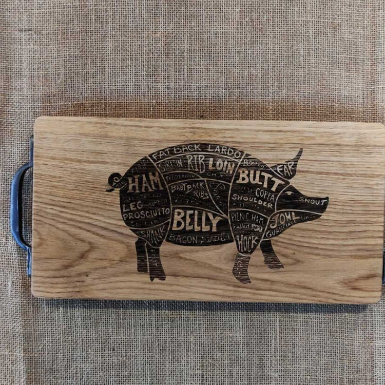Solid Oak Chopping Boards with Personalised Engraving