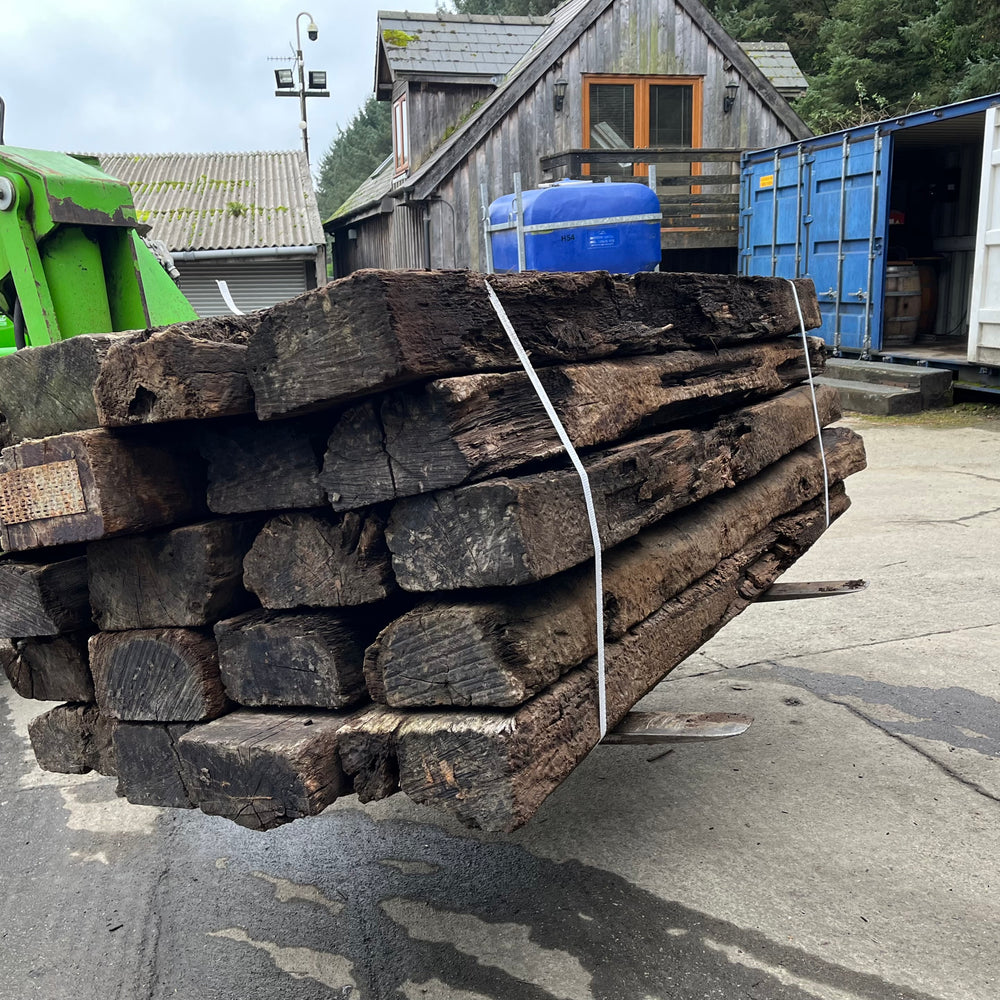 
                      
                        Reclaimed Railway Sleepers
                      
                    
