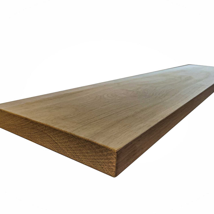 Oak Shelves with Brackets & Oils - Cut to Order Shelving, Custom Sizes