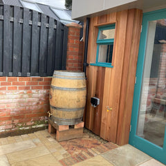 Oak Wine Barrel Water Butt