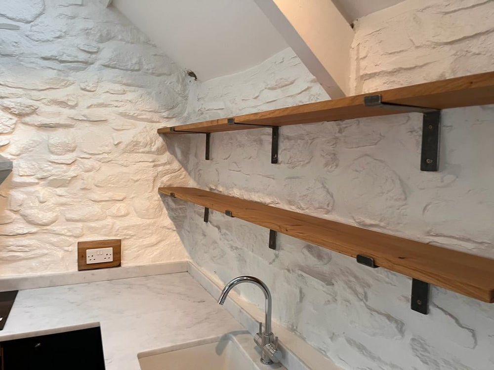 
                      
                        Oak Shelves with Brackets & Oils
                      
                    