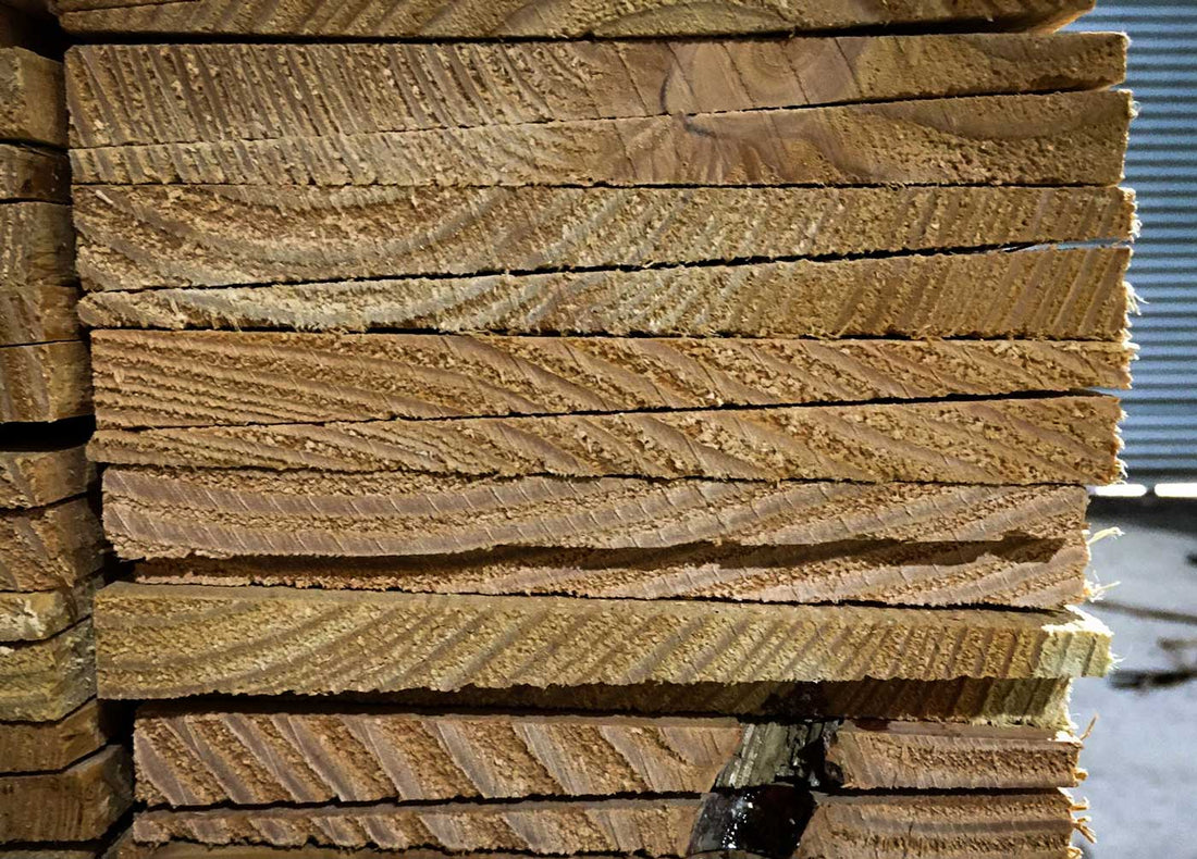 Naturally Treated Softwood Feather Edge Fencing Boards - Larch/Douglas Fir or Cedar