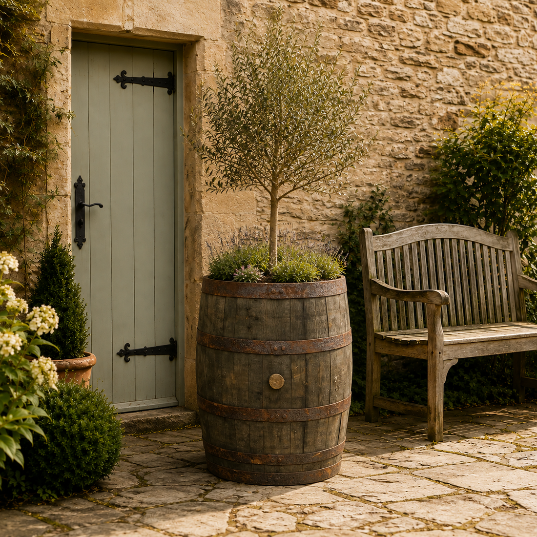 
                      
                        Genuine Scotch Oak Whisky Half Barrel Planters
                      
                    
