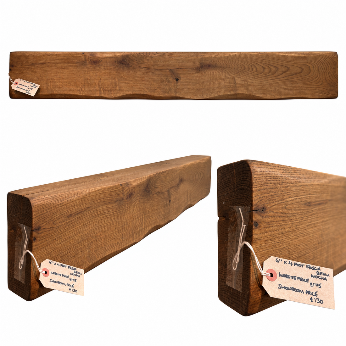 
                      
                        Clearance Solid Oak Fireplace Beams – Ready-Made, Individual Pieces
                      
                    