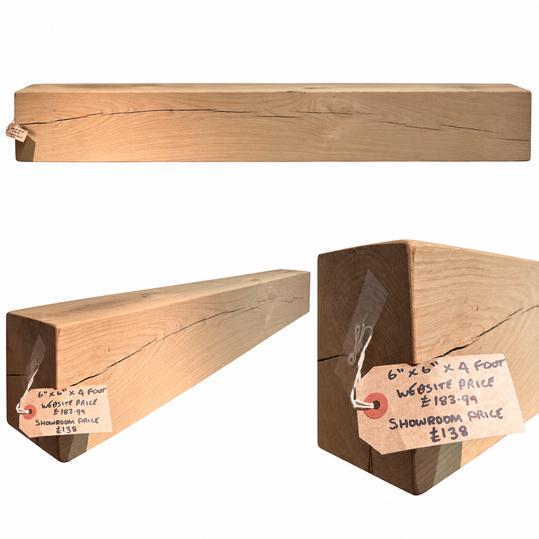 
                      
                        Clearance Solid Oak Fireplace Beams – Ready-Made, Individual Pieces
                      
                    