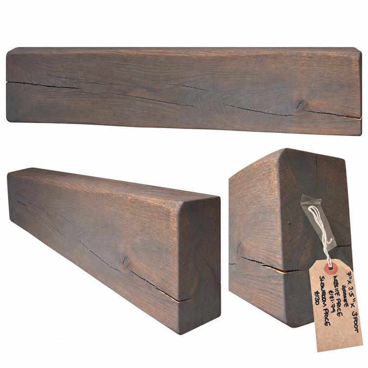 Clearance Solid Oak Fireplace Beams – Ready-Made, Individual Pieces