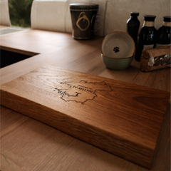 Solid Oak Chopping Board – James Martin Style Butchers Block (Custom Size, Square or Live Waney Edge)