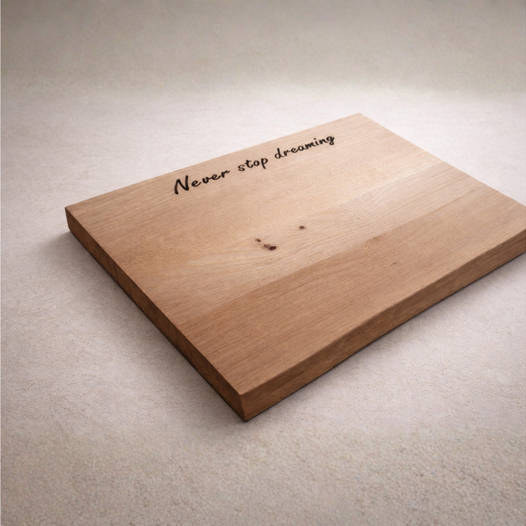 Solid Oak Chopping Board – James Martin Style Butchers Block (Custom Size, Square or Live Waney Edge)