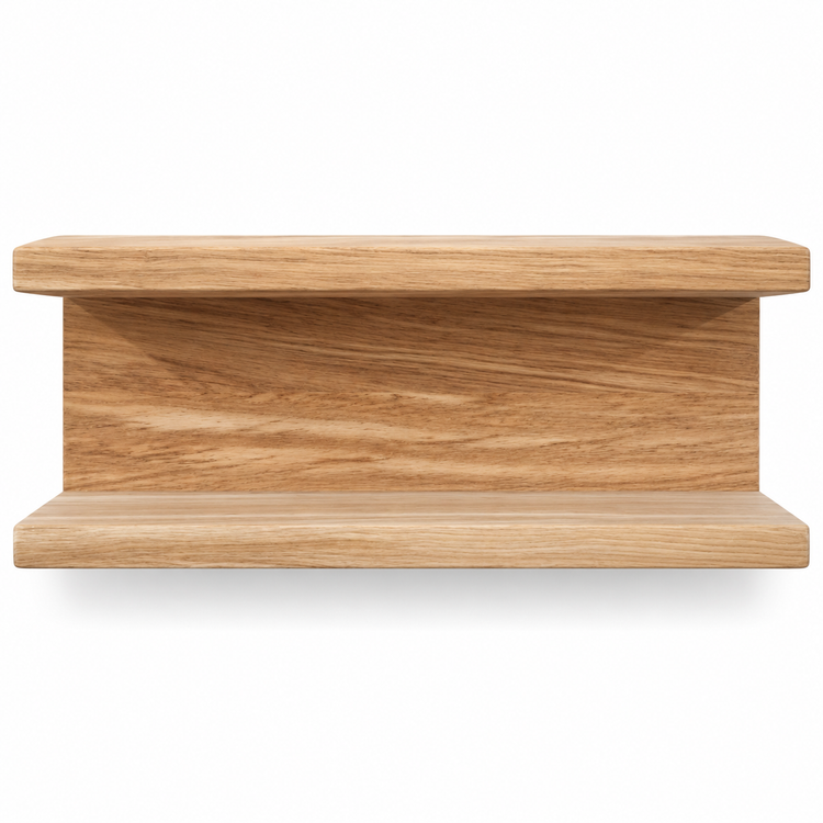 Solid Oak Floating Bedside Shelf