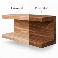 Solid Oak Floating Bedside Shelf