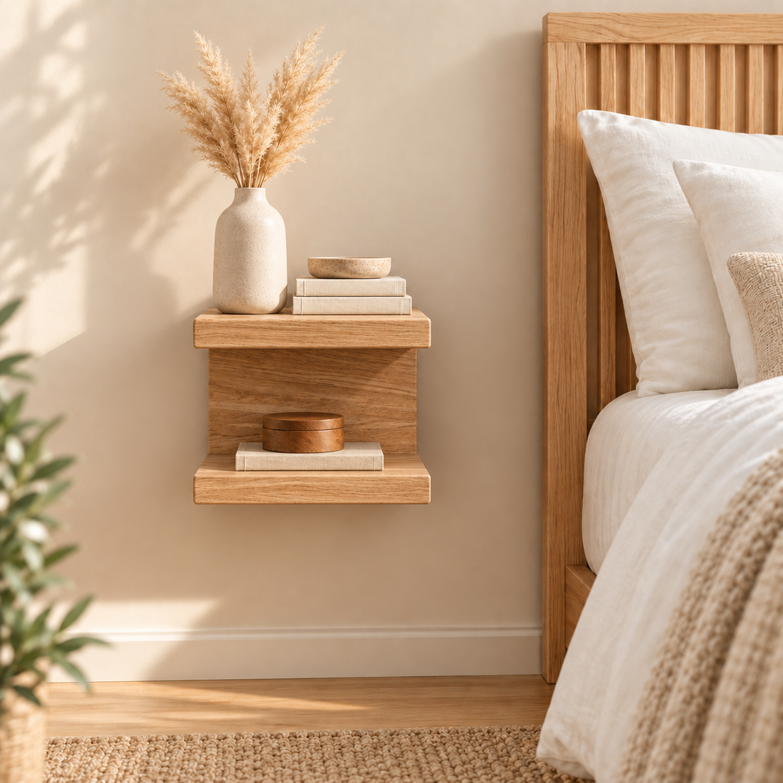 
                      
                        Solid Oak Floating Bedside Shelf
                      
                    