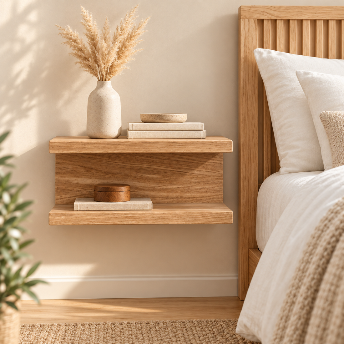 
                      
                        Solid Oak Floating Bedside Shelf
                      
                    