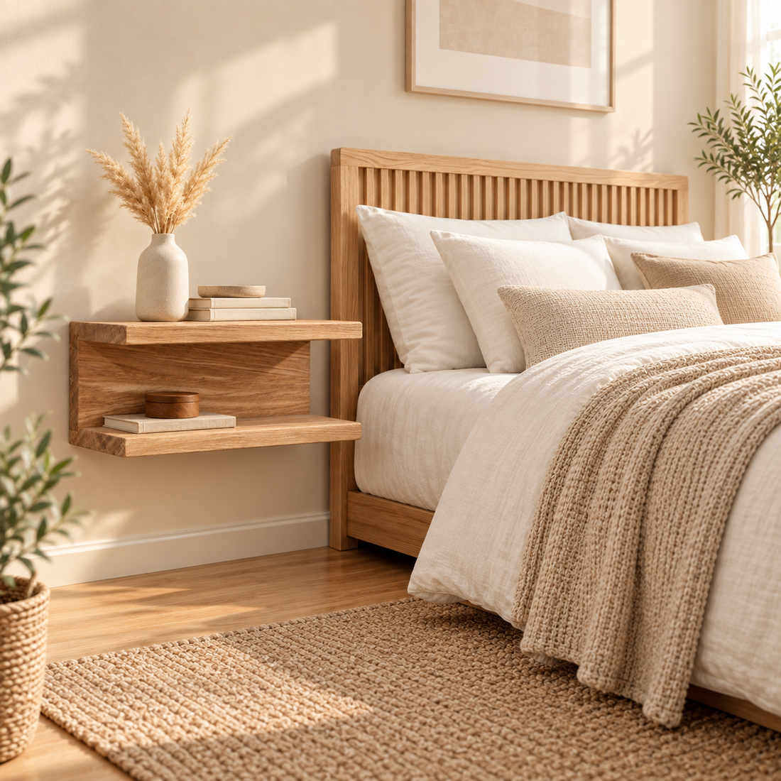 
                      
                        Solid Oak Floating Bedside Shelf
                      
                    