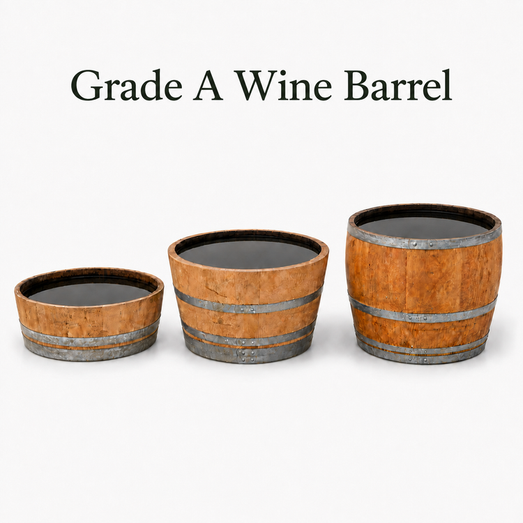 Watertight Oak Barrel Pond & Water Garden Feature