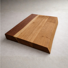 Solid Oak Chopping Board – James Martin Style Butchers Block (Custom Size, Square or Live Waney Edge)