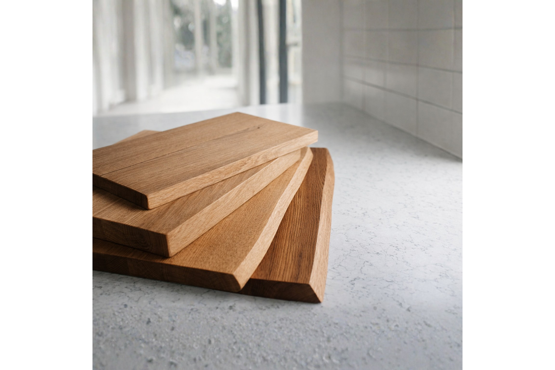 
                      
                        Solid Oak Chopping Board – James Martin Style Butchers Block (Custom Size, Square or Live Waney Edge)
                      
                    