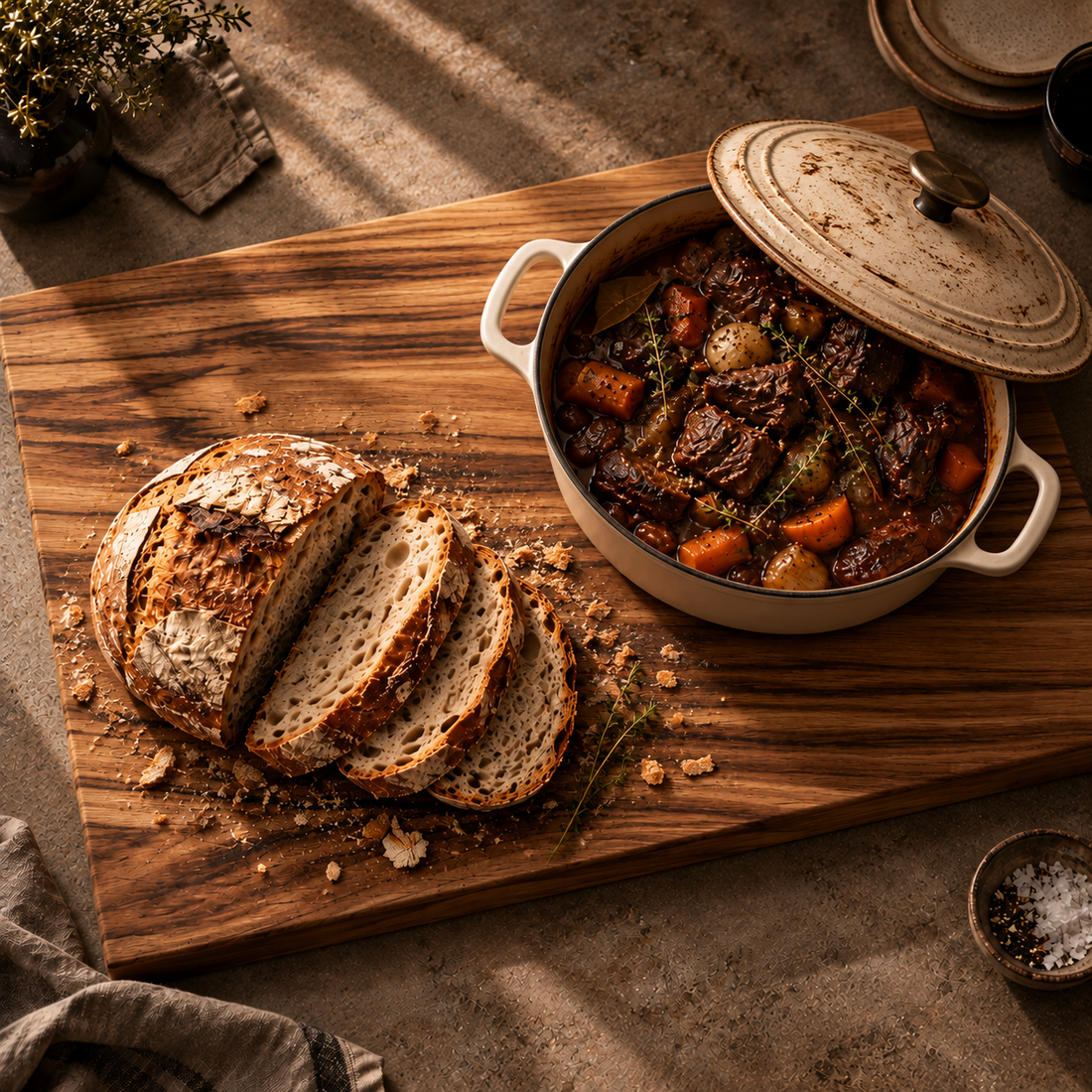 
                      
                        Dark Solid Oak Chopping Board – James Martin Style Butchers Block (Custom Size, Square or Live Edge)
                      
                    