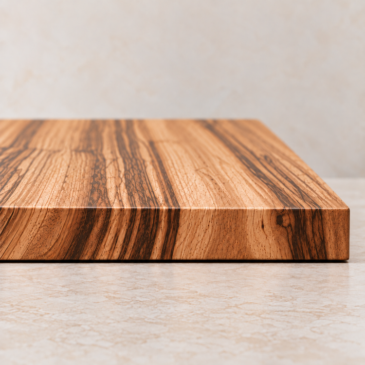 Dark Solid Oak Chopping Board – James Martin Style Butchers Block (Custom Size, Square or Live Edge)