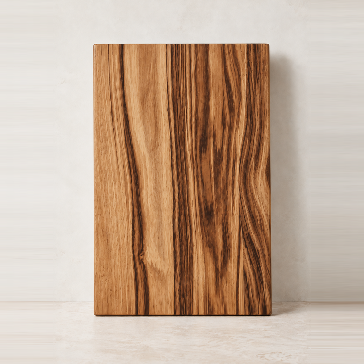 Dark Solid Oak Chopping Board – James Martin Style Butchers Block (Custom Size, Square or Live Edge)