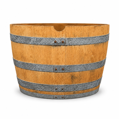 Genuine French Oak Wine Barrel Planters