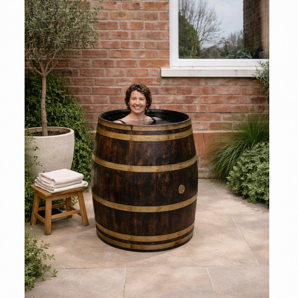 Authentic Oak Barrel Ice Baths – Real Wine & Whisky Barrels for Cold Water Plunge Therapy