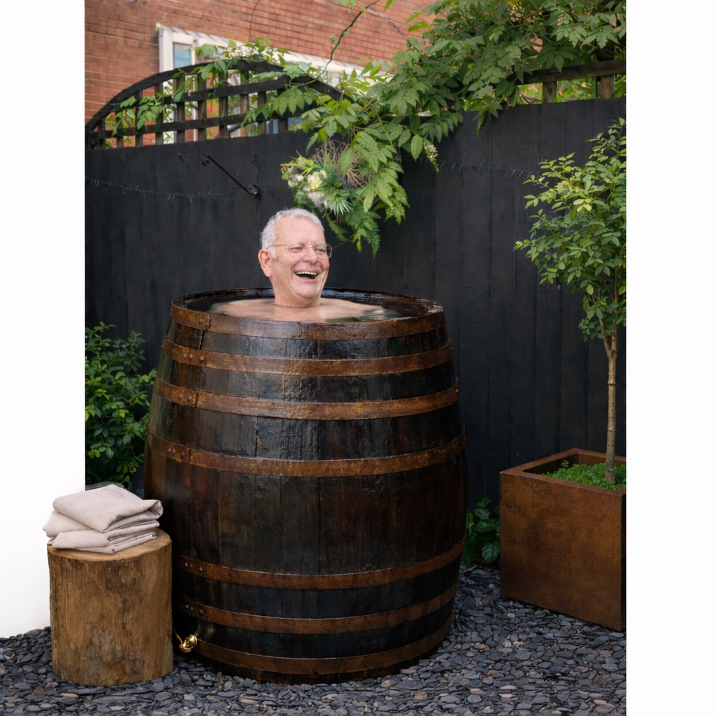 Authentic Oak Barrel Ice Baths – Real Wine & Whisky Barrels for Cold Water Plunge Therapy