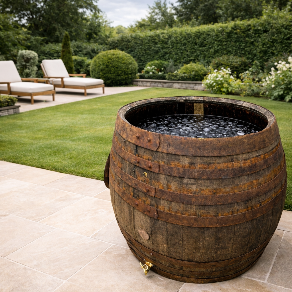 Authentic Oak Barrel Ice Baths – Real Wine & Whisky Barrels for Cold Water Plunge Therapy