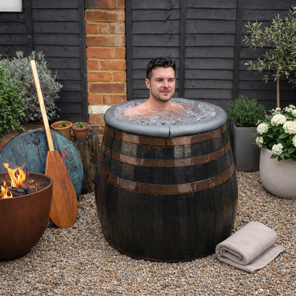 Authentic Oak Barrel Ice Baths – Real Wine & Whisky Barrels for Cold Water Plunge Therapy