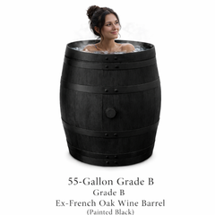 Authentic Oak Barrel Ice Baths – Real Wine & Whisky Barrels for Cold Water Plunge Therapy
