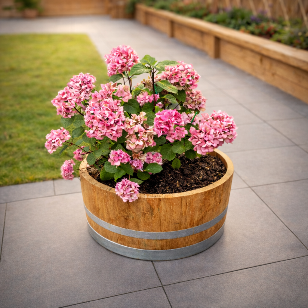 
                      
                        Genuine French Oak Wine Barrel Planters
                      
                    