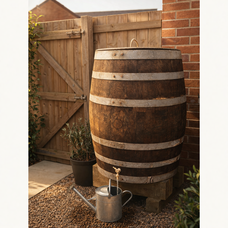 Genuine French Oak Wine Barrel Water Butt