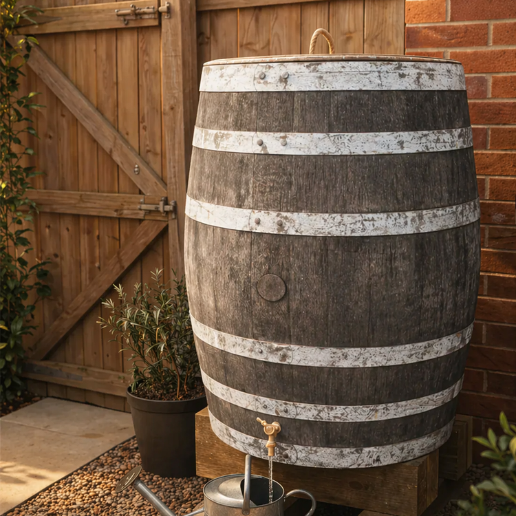 Genuine French Oak Wine Barrel Water Butt
